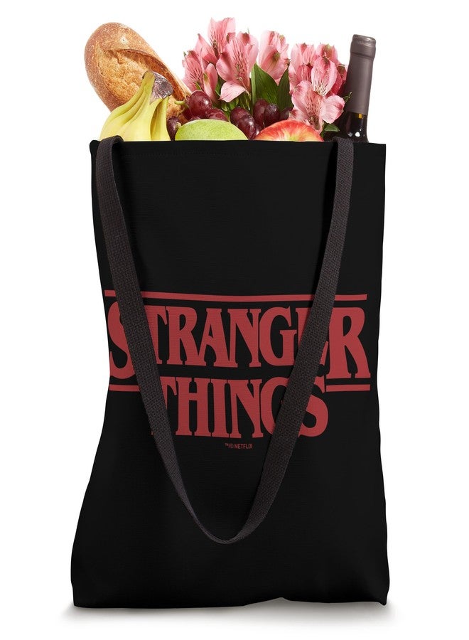 Stranger Things Netflix Stranger Things Solid Logo Tote Bag - Image 4