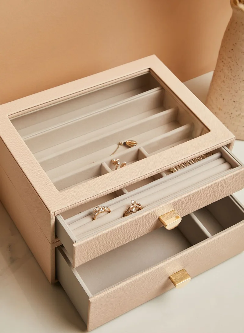 Stackers Blush Set Of 2 Classic Drawer