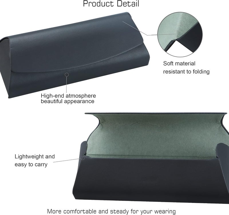 VisionGlobal Hard Shell Eyeglass Case for Eyeglasses and Sunglasses for Men/Women and Kids - Image 2