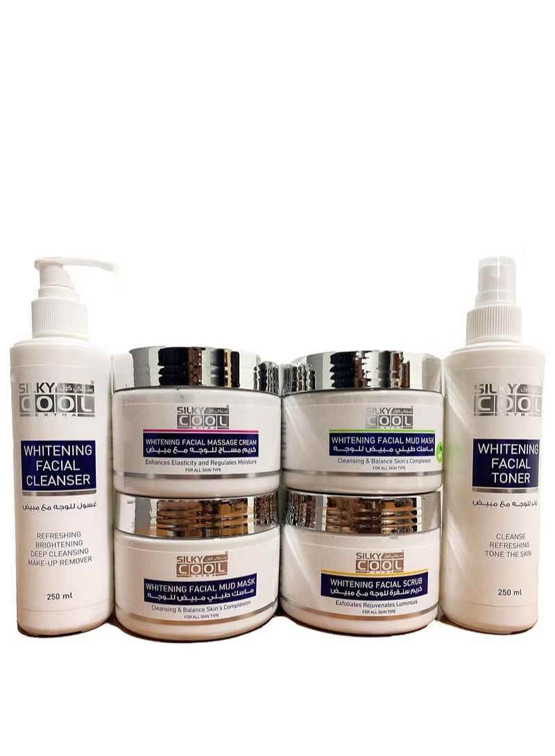 Silky Cool 6pcs Whitening Facial Kit For A Soft & Younger Skin Facial Care Set - Image 1