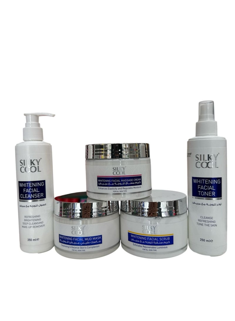 Silky Cool 6pcs Whitening Facial Kit For A Soft & Younger Skin Facial Care Set - Image 1