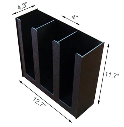 HAITIAN Paper Cup Holder 4mm Thickness ABS Material Color Black (3 Compartments) - Image 2