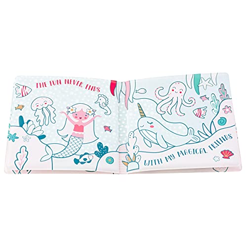 Stephen Joseph, Floating Color Changing Bathtime Book, Toddler Bath Toys, Mermaid - Image 3