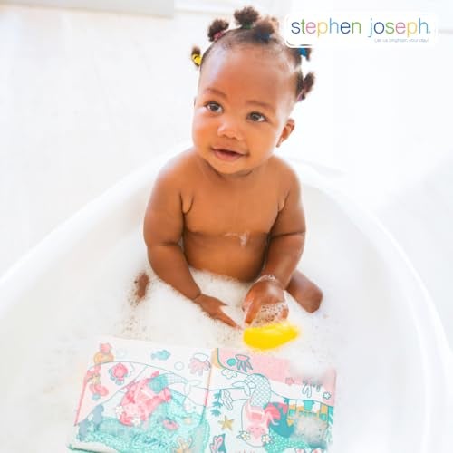 Stephen Joseph, Floating Color Changing Bathtime Book, Toddler Bath Toys, Mermaid - Image 4