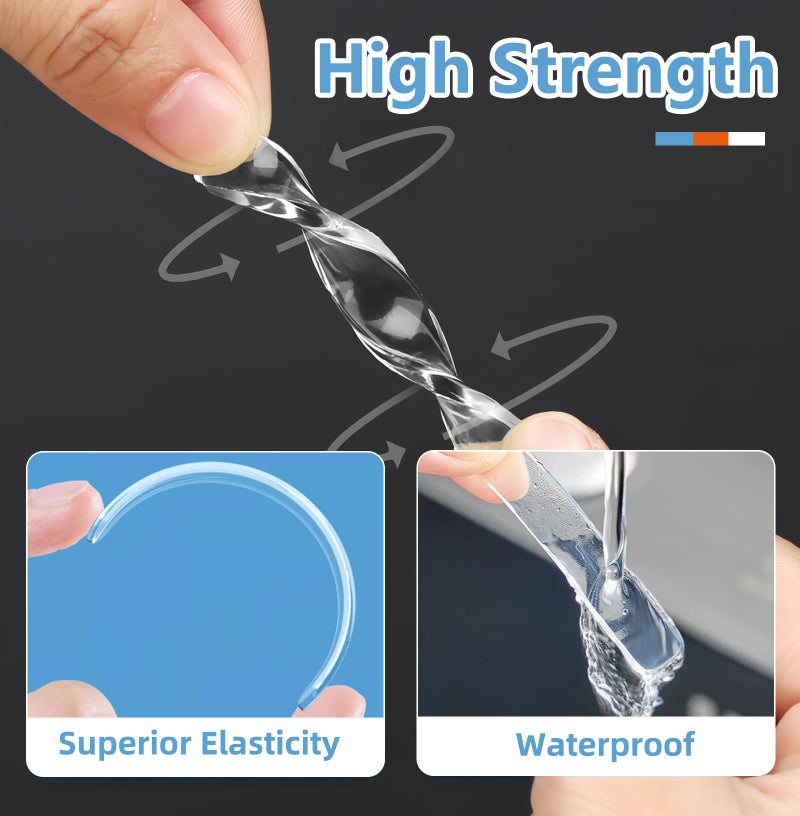 ZOMPAGO Clear Silicone Cabinet Door Bumpers 50 Pcs,Self-Adhesive Sound Dampening Furniture Pads, Surface Protection Bumpers for Drawers, Table Tops,Door stoppers for Wall, Transparent Adhesive Pads - Image 3