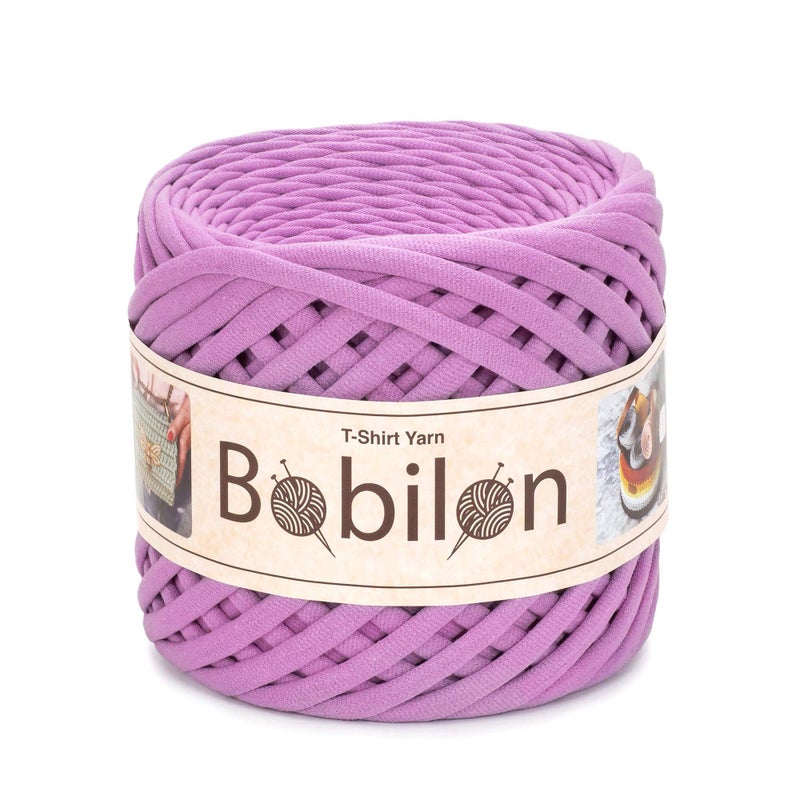 Cotton TShirt Yarn 57 mm Jersey Ribbon for Crochet Knitting Macrame DIY Crafts 110 Yards Soft Cotton for Bags Baskets Cushions Bubble Gum