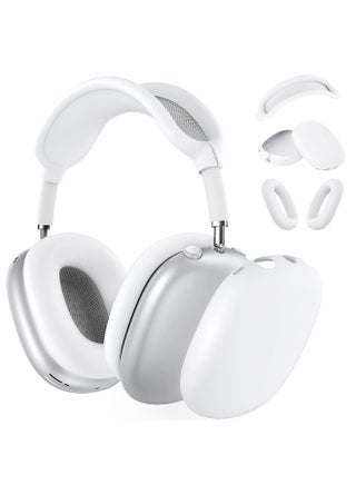 Silicone Case Cover for AirPods Max Headphones,Anti-Scratch Ear Pad Case Cover/Ear Cups Cover/Headband Cover for AirPods Max,Accessories Soft Silicone Skin Protector for Apple AirPods Max(White) - pzsku/ZC85D14653E9FC2622BDDZ/45/_/1727674646/89c7e831-3ffc-48ca-85f2-2aeed85cfbde