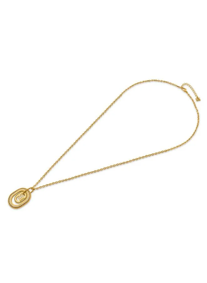 إسكادا Grace Gold Plated 316L Stainless Steel Pendant Necklace for Women, 700mm