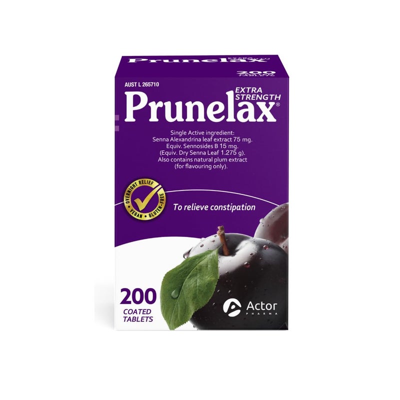 Prunelax 200 Tablets Exclusive Size - Image 1