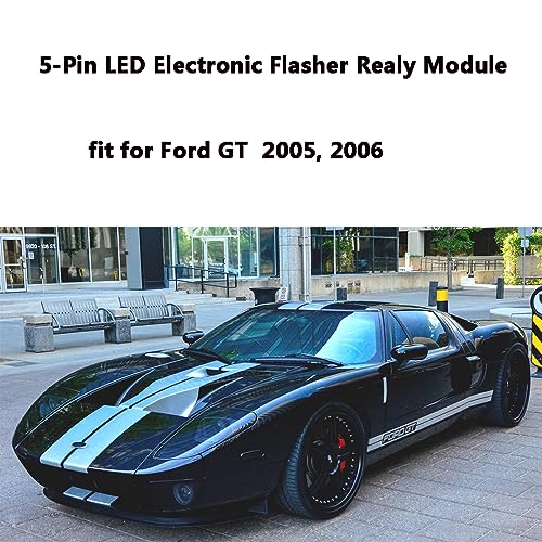 AMFRNE EP27 LED Flasher Relay 5 Pin Fit for 1994-2004 Ford Mustang V6, GT, Bullitt, Mach1 | 2005-2007 Ford Five Hundred | LED Electronic Turn Signal & Hazard Warn Realy, Stop Hyper Flash, EP27 Flasher Relay - Image 5