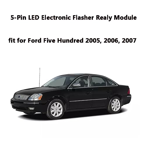 AMFRNE EP27 LED Flasher Relay 5 Pin Fit for 1994-2004 Ford Mustang V6, GT, Bullitt, Mach1 | 2005-2007 Ford Five Hundred | LED Electronic Turn Signal & Hazard Warn Realy, Stop Hyper Flash, EP27 Flasher Relay - Image 4