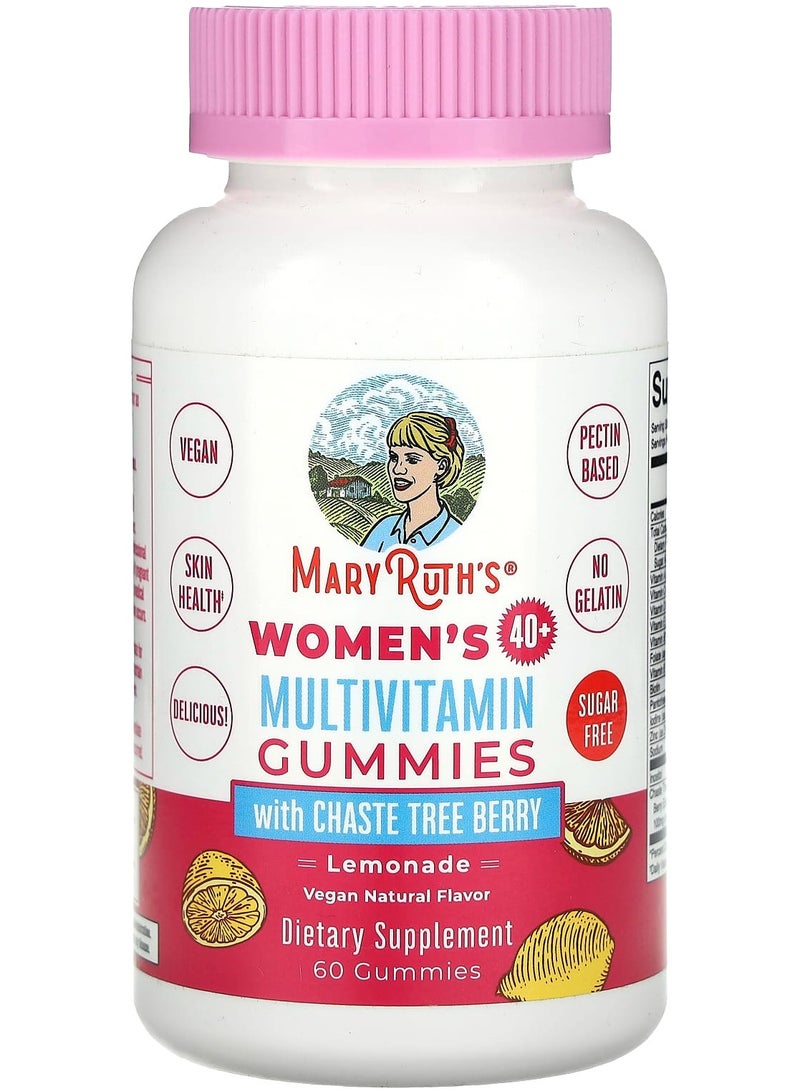 Women's 40+ Multivitamin Gummies With Chaste Tree Berry, Lemonade, 60 Gummies