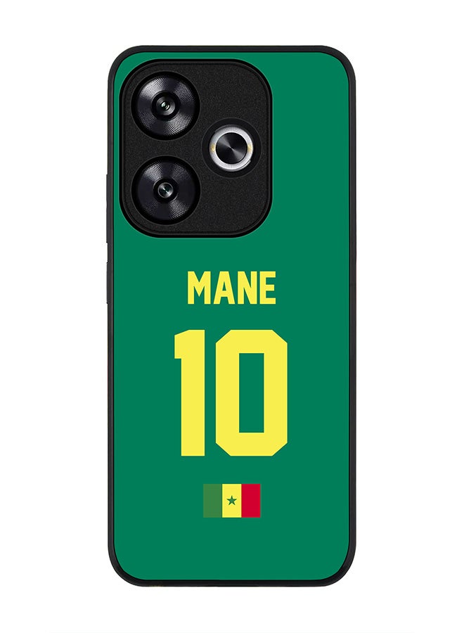 Stylizedd Rugged Black edge case for Xiaomi Poco F6 / Xiaomi Redmi Turbo 3, Slim fit Case Flexible Cover - Football Team - Senegal, Player Name - Mane - Image 1