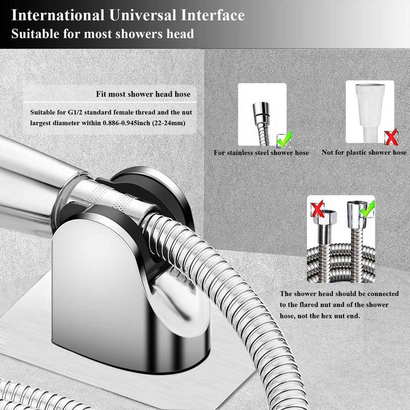 Aquieen Aquieen Wall Mounted ABS Hand Shower Holder Mooving Hook  - Image 3