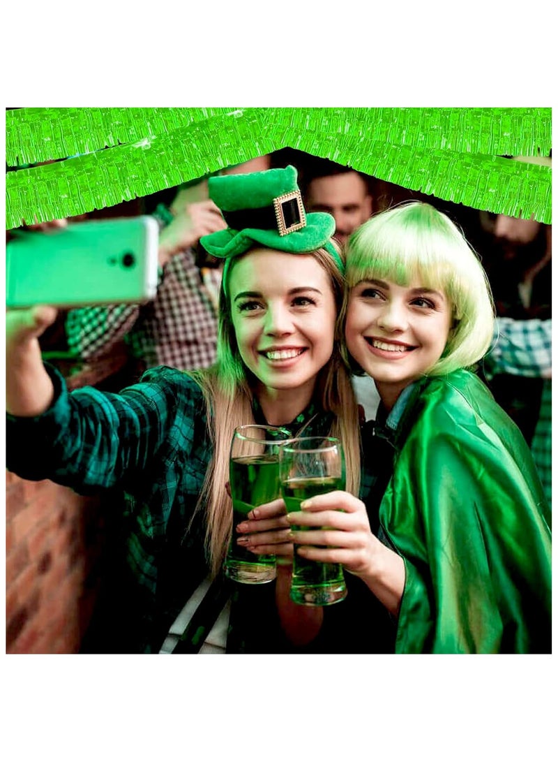 Anna 30x200cm Birthday Party Backdrop Decor - Glossy Fringe Tassel Curtain Banners (Set of 12) - Image 4