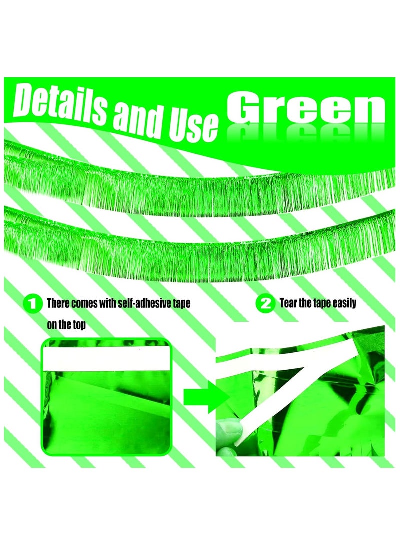 Anna 30x200cm Birthday Party Backdrop Decor - Glossy Fringe Tassel Curtain Banners (Set of 12) - Image 3