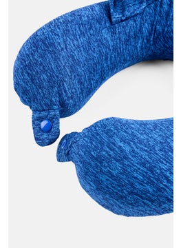 Algspar Memory Foam Travel Pillow With Hood, Blue  - Image 4