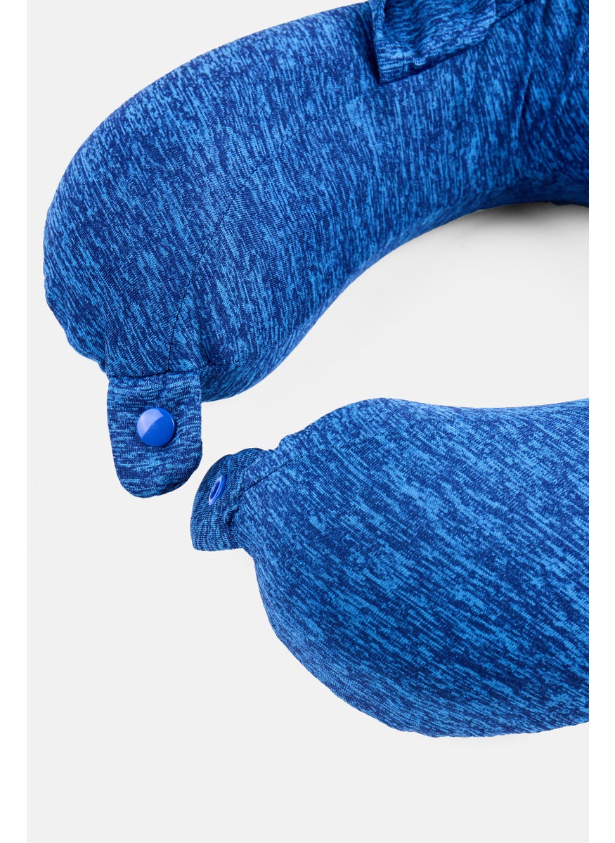 Algspar - Memory Foam Travel Pillow With Hood, Blue - Image 1