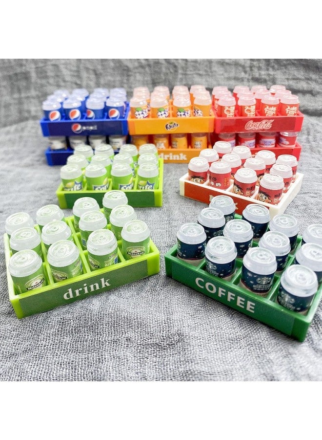 Simulation Doll House Miniature Mini Drink Model Children's Food Play DIY Refrigerator Sticker Material Soda Ornaments-Color:Small Heineken Cans Set  - Image 5