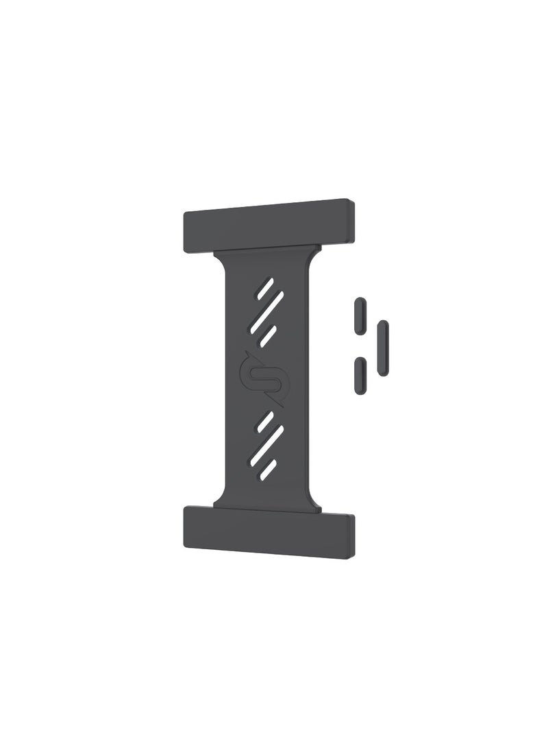 Remson حزام قبضة الهاتف من سلسلة Remson Mag-X المصنوع من السيليكون مع أزرار قابلة للفصل (أسود)