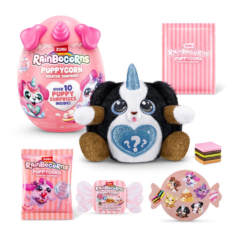 Rainbocorns Puppycorn Shepherd Scent Surprise Surprise Unboxing Soft Toy Scented Puppy Plush for Girls by ZURU - Image 2