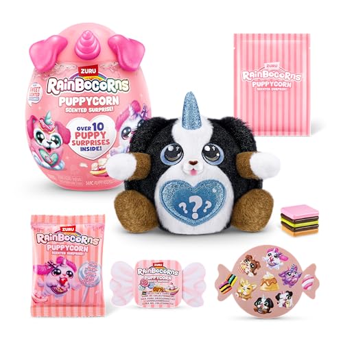 Rainbocorns Puppycorn Shepherd Scent Surprise Surprise Unboxing Soft Toy Scented Puppy Plush for Girls by ZURU - Image 1