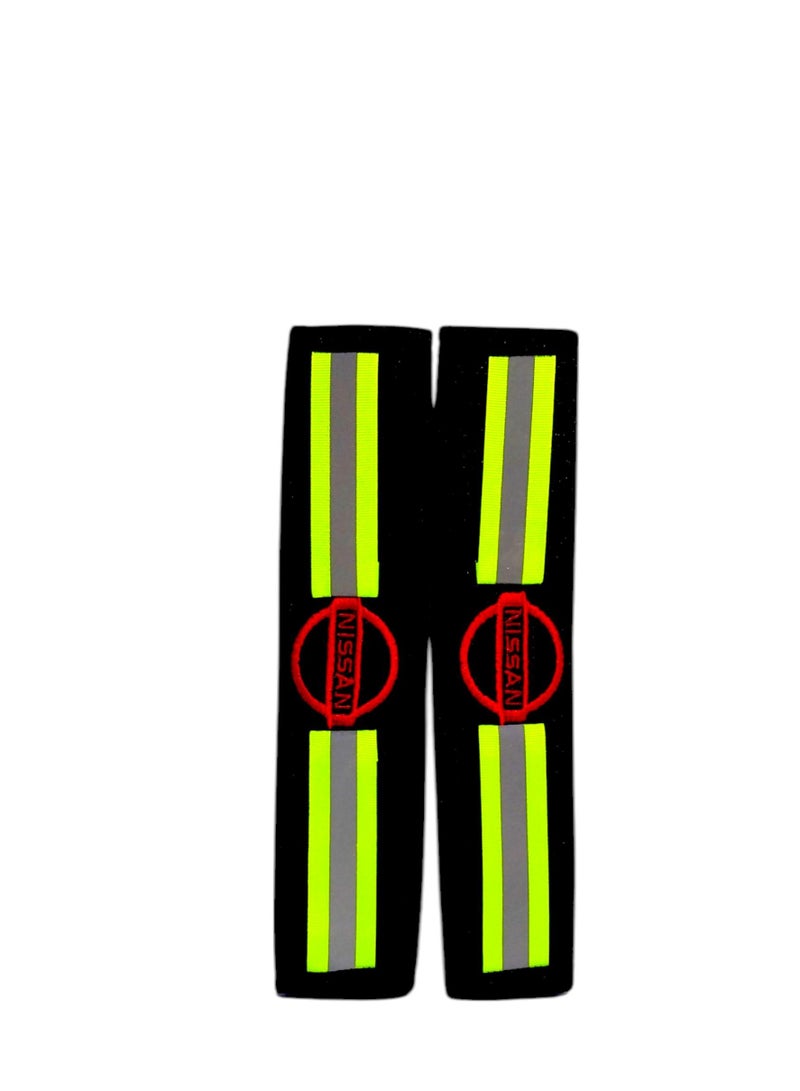 Phosphorescent seat belt decoration car logo on belt decoration - Image 1
