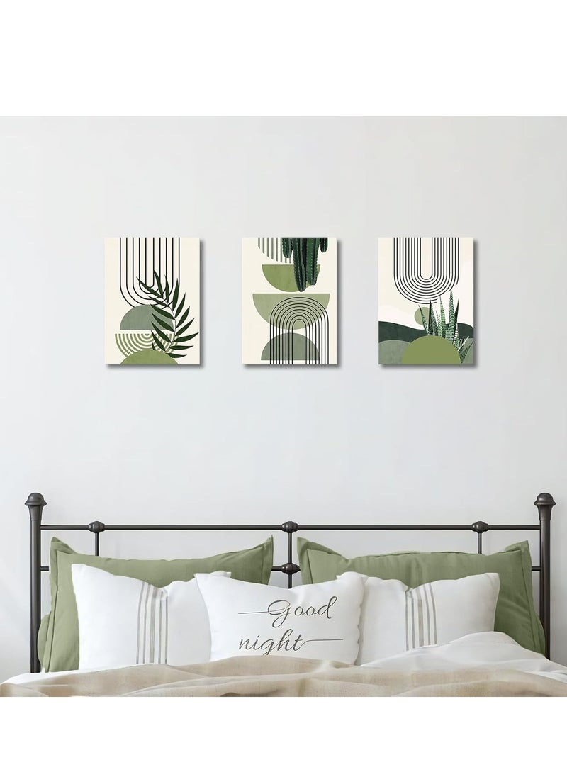 Artistic Tableau Modern 3 Pieces 42x90cm 30mm Raised - High-Quality Digital Printing - UV Coating for Color Protection - Easy Installation with Self-Adhesive - Elegant Home, Office, and Gift Decor
