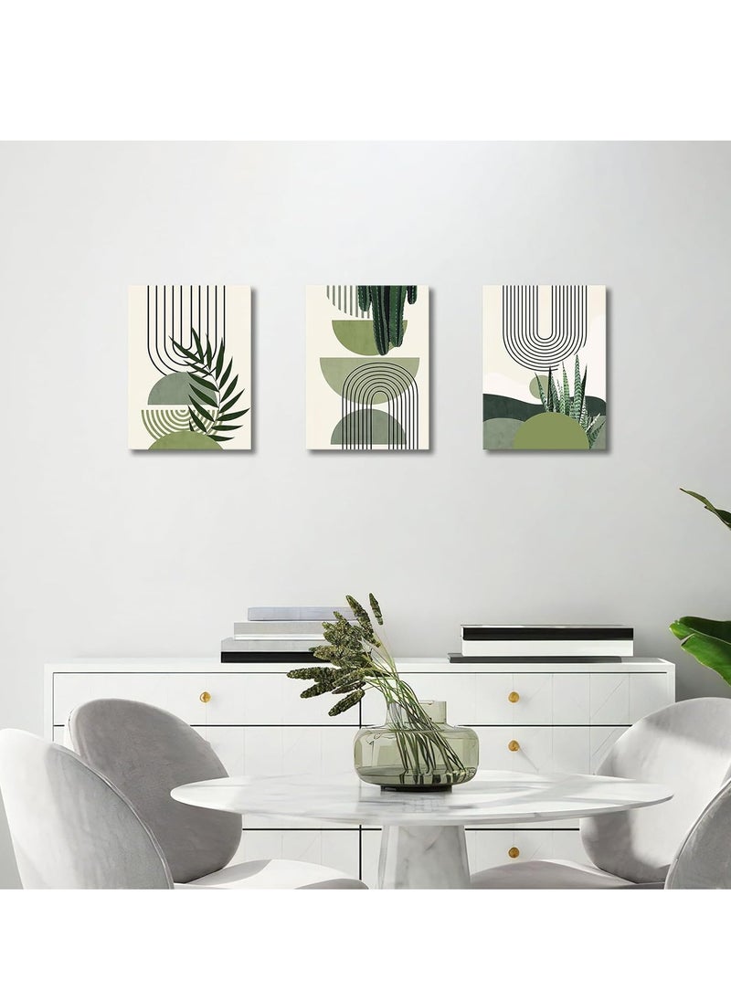 Artistic Tableau Modern 3 Pieces 42x90cm 30mm Raised - High-Quality Digital Printing - UV Coating for Color Protection - Easy Installation with Self-Adhesive - Elegant Home, Office, and Gift Decor