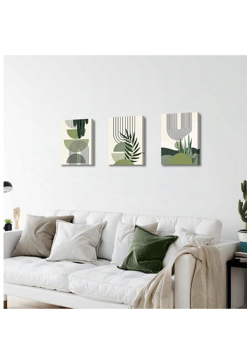 Artistic Tableau Modern 3 Pieces 42x90cm 30mm Raised - High-Quality Digital Printing - UV Coating for Color Protection - Easy Installation with Self-Adhesive - Elegant Home, Office, and Gift Decor