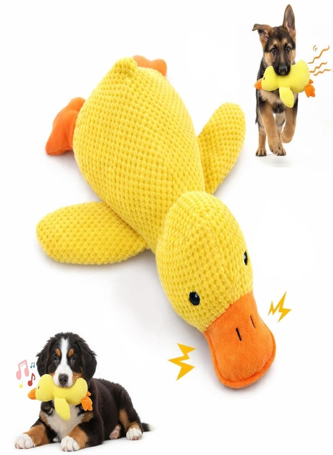MIRJXB Duck Dog Toy, Chew Toys for Dogs, Interactive Squeaky Dog Plushs for Teething Puppies and Anxious Dogs, Durable Pet Supplies for Playtime and Training, One Piece Medium Size - Image 1