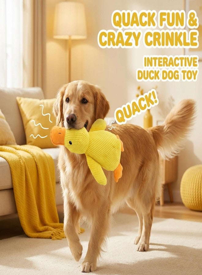 MIRJXB Duck Dog Toy, Chew Toys for Dogs, Interactive Squeaky Dog Plushs for Teething Puppies and Anxious Dogs, Durable Pet Supplies for Playtime and Training, One Piece Medium Size - Image 4