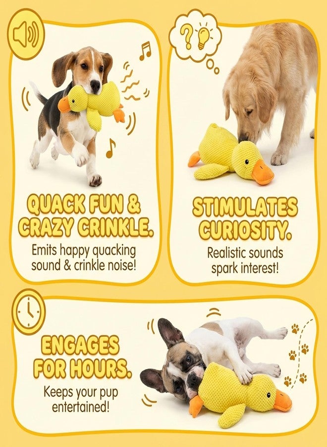 MIRJXB Duck Dog Toy, Chew Toys for Dogs, Interactive Squeaky Dog Plushs for Teething Puppies and Anxious Dogs, Durable Pet Supplies for Playtime and Training, One Piece Medium Size - Image 5