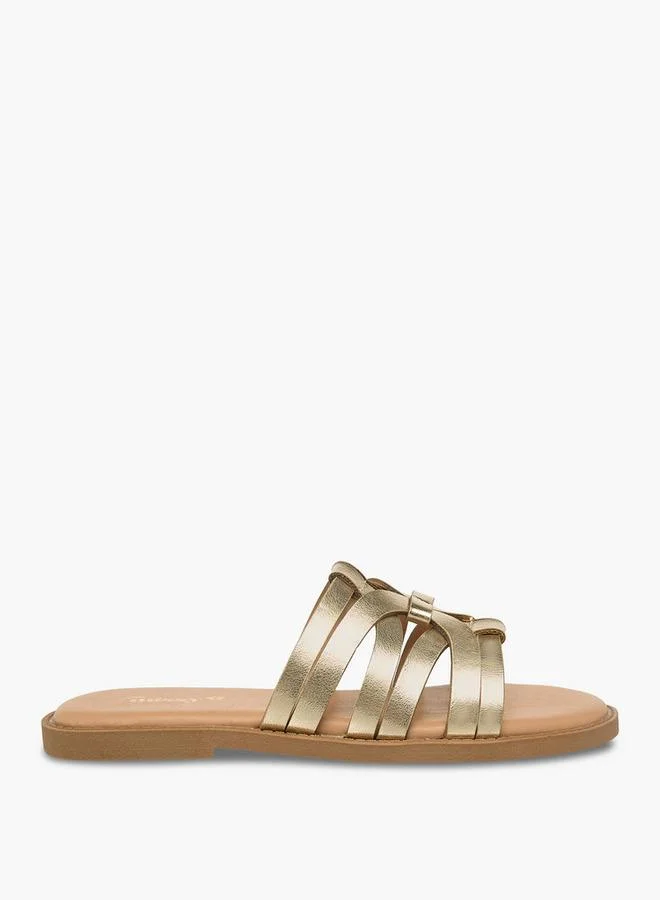 ليتل ميسي Girls Strappy Slip-On Sandals