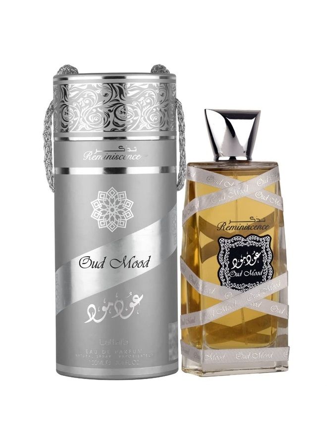 Lattafa لاتفا عود مود ريمي نيسنس للرجال والنساء بخاخ عطر، 3.4 أونصة - Image 1