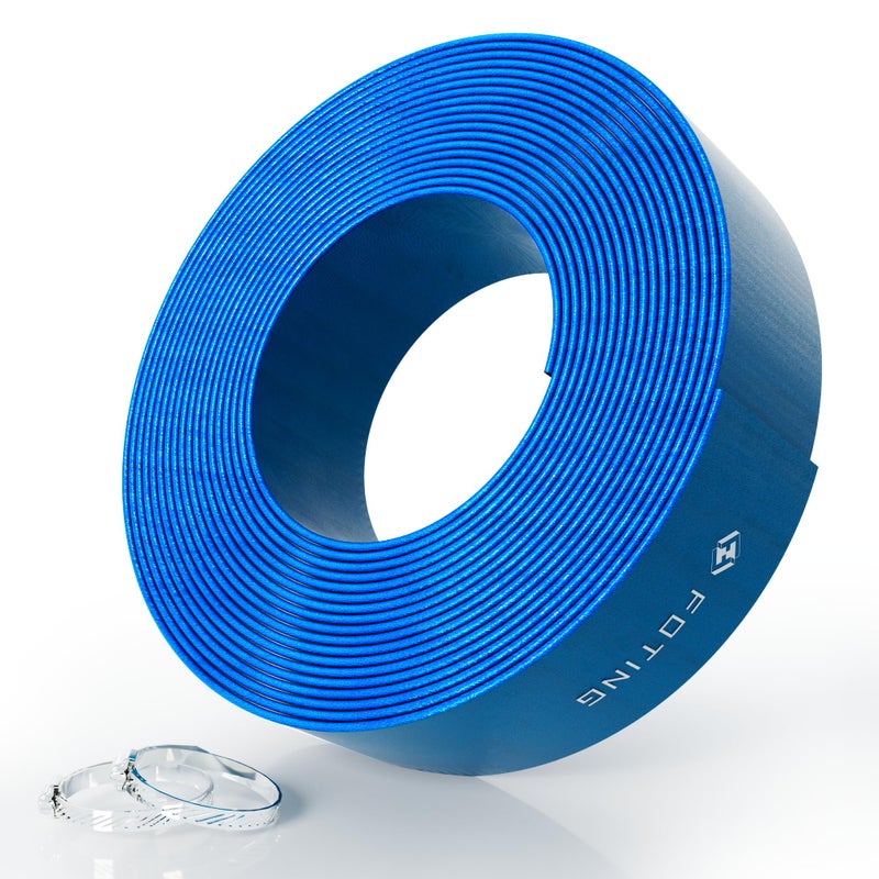 FOTING 100FT Pool Backwash Hose 1-1/2 IN, Heavy-Duty Discharge Hoses PVC Pool Drain Hose, Lay Flat Hose for Pool Drainage, Sump Pumps, Yard, Water Transfer, Weather-Proof Water Pump Hose - Image 1