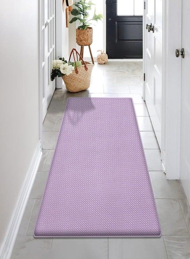 AUTODECO Kitchen Mats and Rugs - Kitchen Floor Mat Cushioned Anti Fatigue Non Slip Waterproof Runner Rug Ergonomic Comfort Standing Foam Mats for Home Office Sink Laundry 17"x95", Lightpurple - Image 5