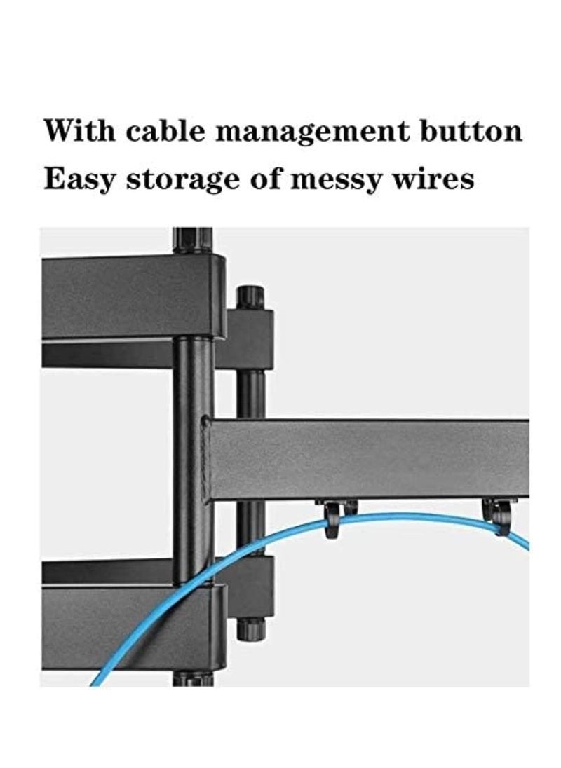 Gravity TV Wall Mount Bracket – Articulating Arms for 75"-98" TVs, VESA Up to 800x600mm, Max Load 176lbs, Center Design - Image 5