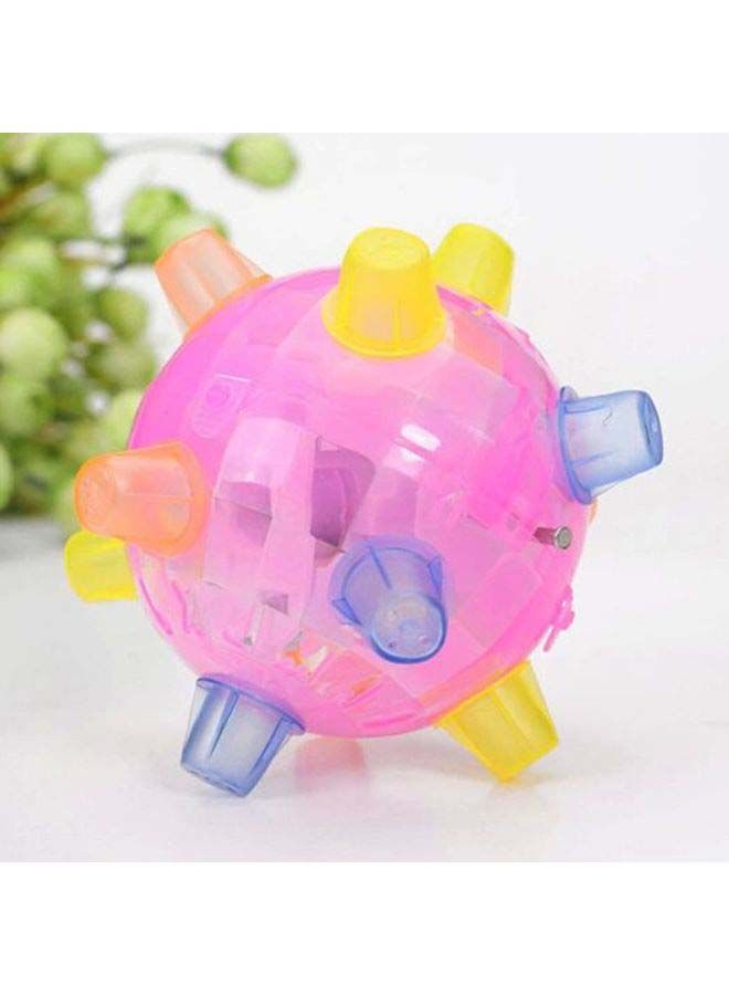NIBEMINENT Dog Jump Action Ball Fun Pink/Yellow/Blue 13x13x13cm - Image 2