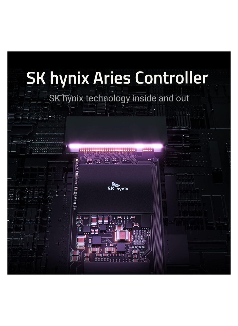 SK hynix Platinum P41 2TB PCIe NVMe Gen4 M.2 2280 Internal Gaming SSD, Up to 7,000MB/S, Compact M.2 SSD Form Factor SSD - Internal Solid State Drive with 176-Layer NAND Flash