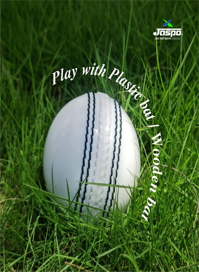 jaspo IncrediBall Soft T20 Cricket Training Balls - Pack of 2 Indoor/Outdoor Play and Cricket Practice (229 cm Circumference), PVC Material, Colour-White - Image 5