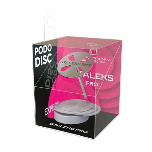 Staleks Pro Pedicure Disc PODODISC M Expert with Disposable Files – 180 Grit – 5 Pcs – 20mm – Stainless Steel – Hardware Pedicure Tool - Image 2