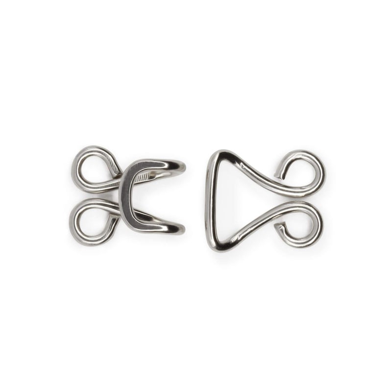 Dritz 97-65 Coat Hook & Eye Closures, Nickel-Plated Brass 4-Count - Image 3