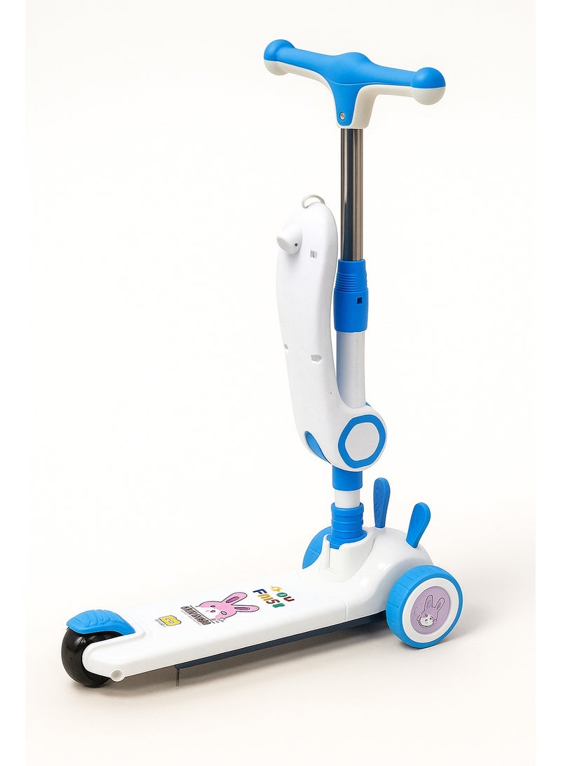 ايرس سكوتر ركل للأطفال 3 في 1 - سكوتر قابل للطي بثلاث عجلات مع ارتفاع قابل للتعديل ومقعد قابل للإزالة وعجلات مزودة بإضاءة LED - لعبة ركوب مثالية للأولاد والبنات (من عمر 2 إلى 12 عامًا) - Image 2