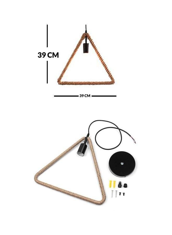 Rope Pendant Light Beige/Clear/Black  - Image 3