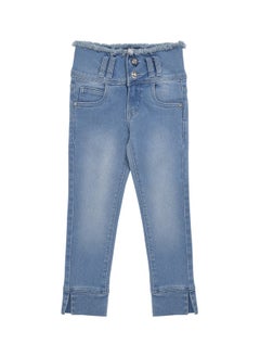 Girls Blue Slim Fit High-Rise Light Fade Stretchable Jeans - pzsku/ZC85E7D5B6E4D5E04A3CEZ/45/_/1719838380/fe2c771f-df66-4ddd-8865-510c9f7590ca