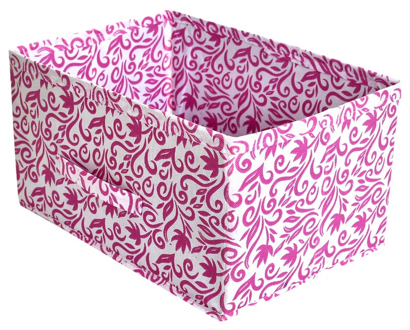 Kuber Industries Leaf Print Non Woven Fabric 2-Replacement Drawer Storage And Cloth Organizer Unit For Closet (Pink)-Kubmart16006, Clothing - Image 3