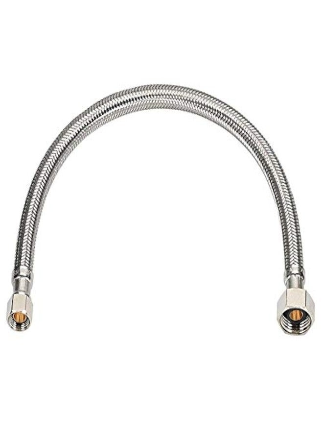 EZ-Fluid Plumbing 30" x 1/2" Fip x 3/8" Comp S.S Braided Flexible Water Hoses Connectors,Faucet Supply Line,Faucet Water Supply Hose Connector Lines For Bathroom,Kitchen,Outdoor Sink Faucets(1) - Image 1