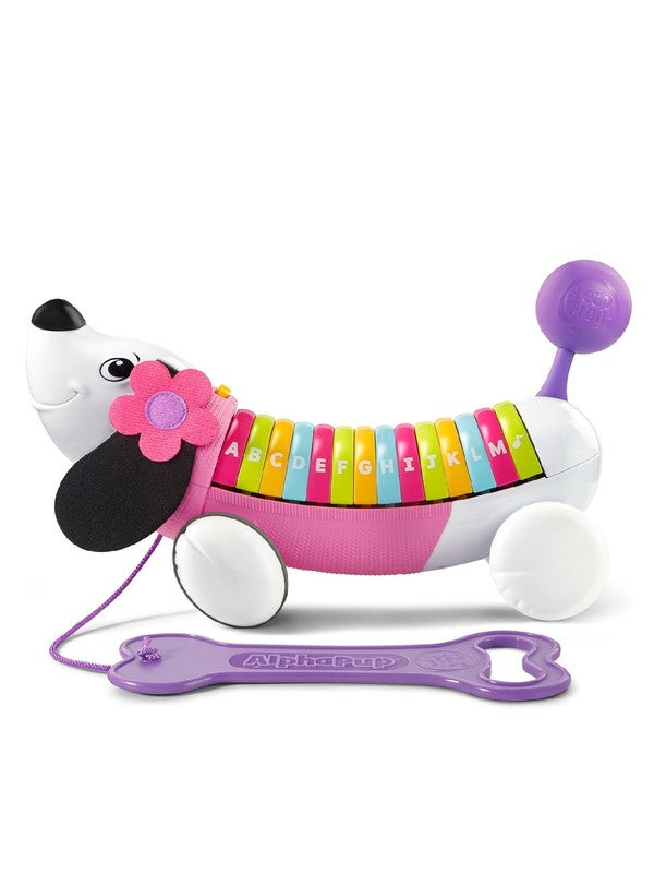 LeapFrog AlphaPup - Pink - Pull-Along Puppy Toy, Teaches Letters, Phonics & Vocabulary - Image 1