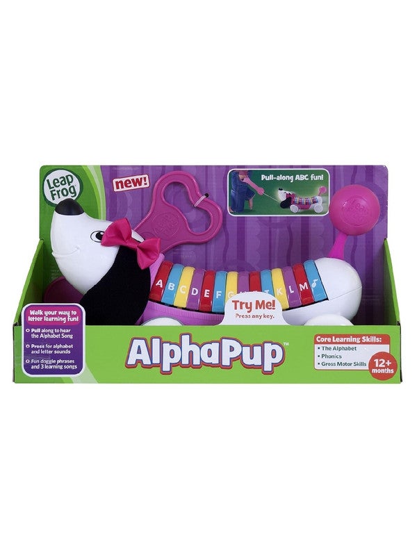 LeapFrog AlphaPup - Pink - Pull-Along Puppy Toy, Teaches Letters, Phonics & Vocabulary - Image 4